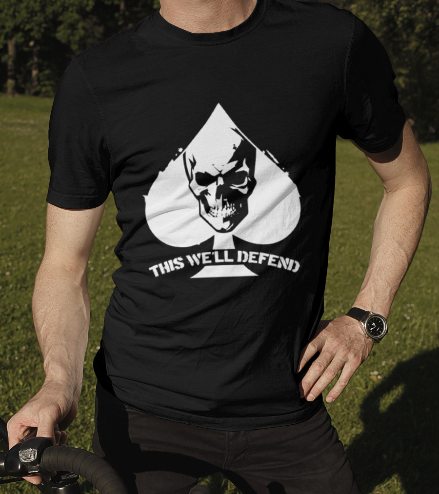 This We'll Defend Skull Spade US Army T-Shirt