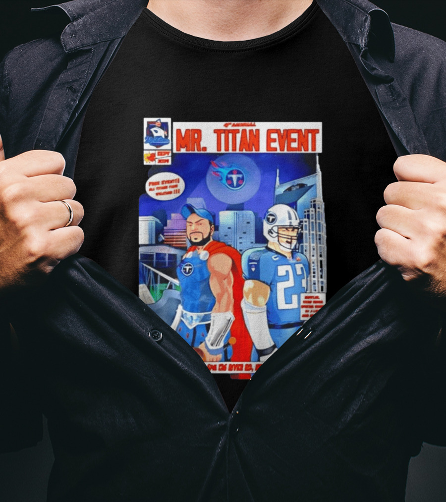 6th Annual Mr. Titan Event Sept 14 One 125 River Rd Hendersonville Tennessee T-Shirt