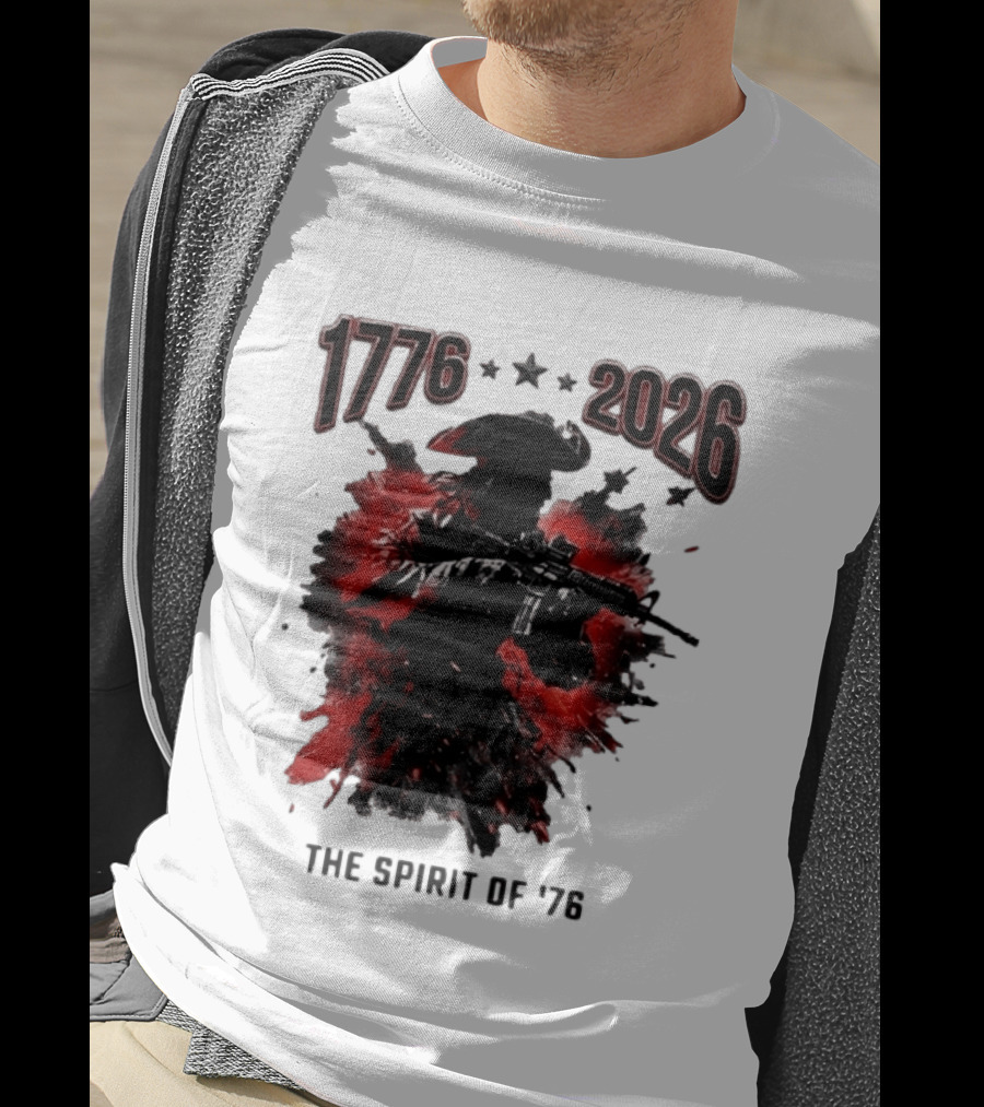 1776 2026 The Spirit Of '76 USA Patriotic Soldier T-Shirt