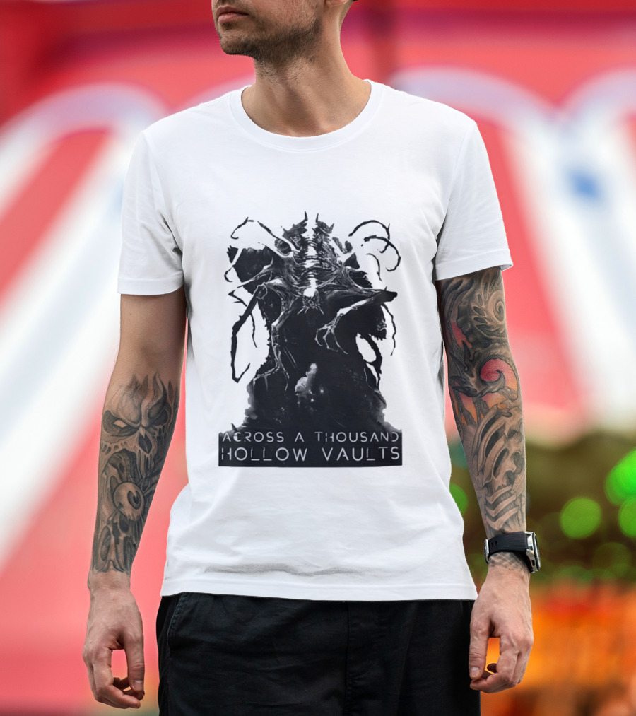 Across A Thousand Hollow Vaults Dark Fantasy Creature Horror Mythical Entity T-Shirt