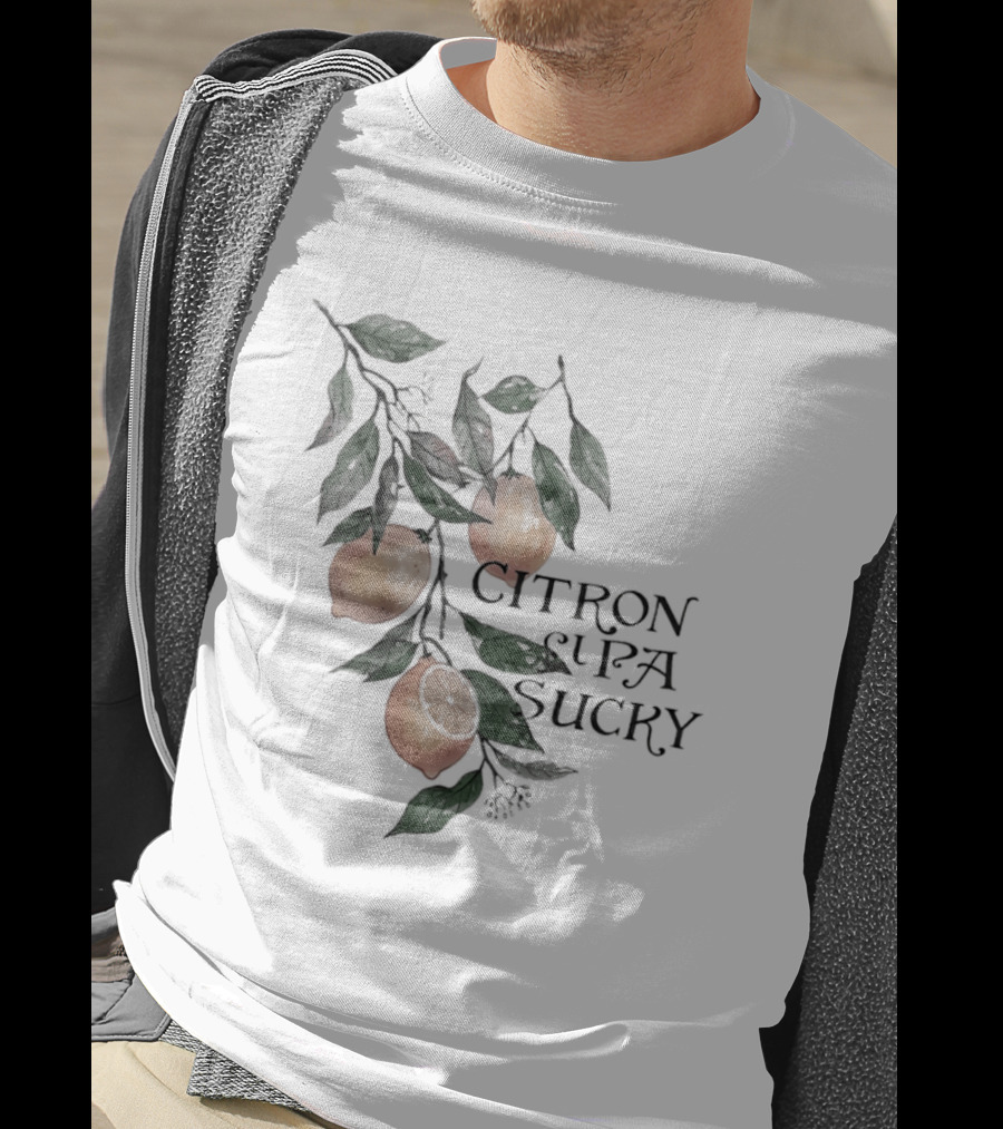 Citron Si Pa Sucky Lemon Botanical Citrus T-Shirt