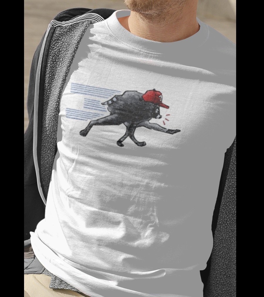 Toronto Blue Jays Baseball Raccoon Wearing Red Cap MLB T-Shirt
