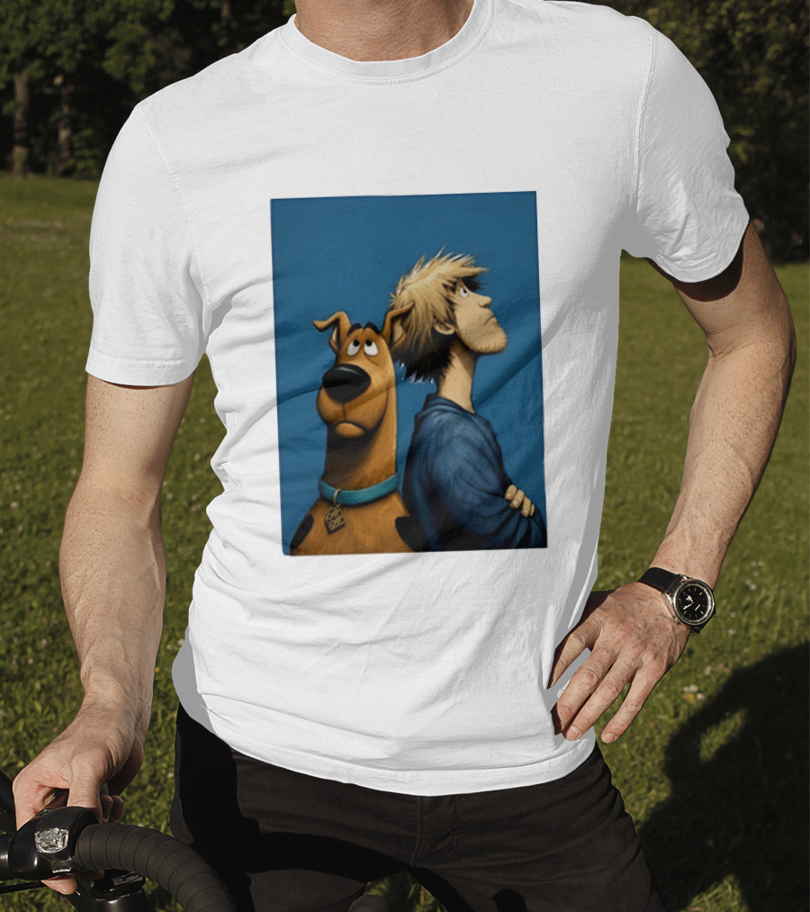 Scooby Doo And Shaggy Rogers Mystery Inc Iconic Cartoon Duo Facing Adventure T-Shirt