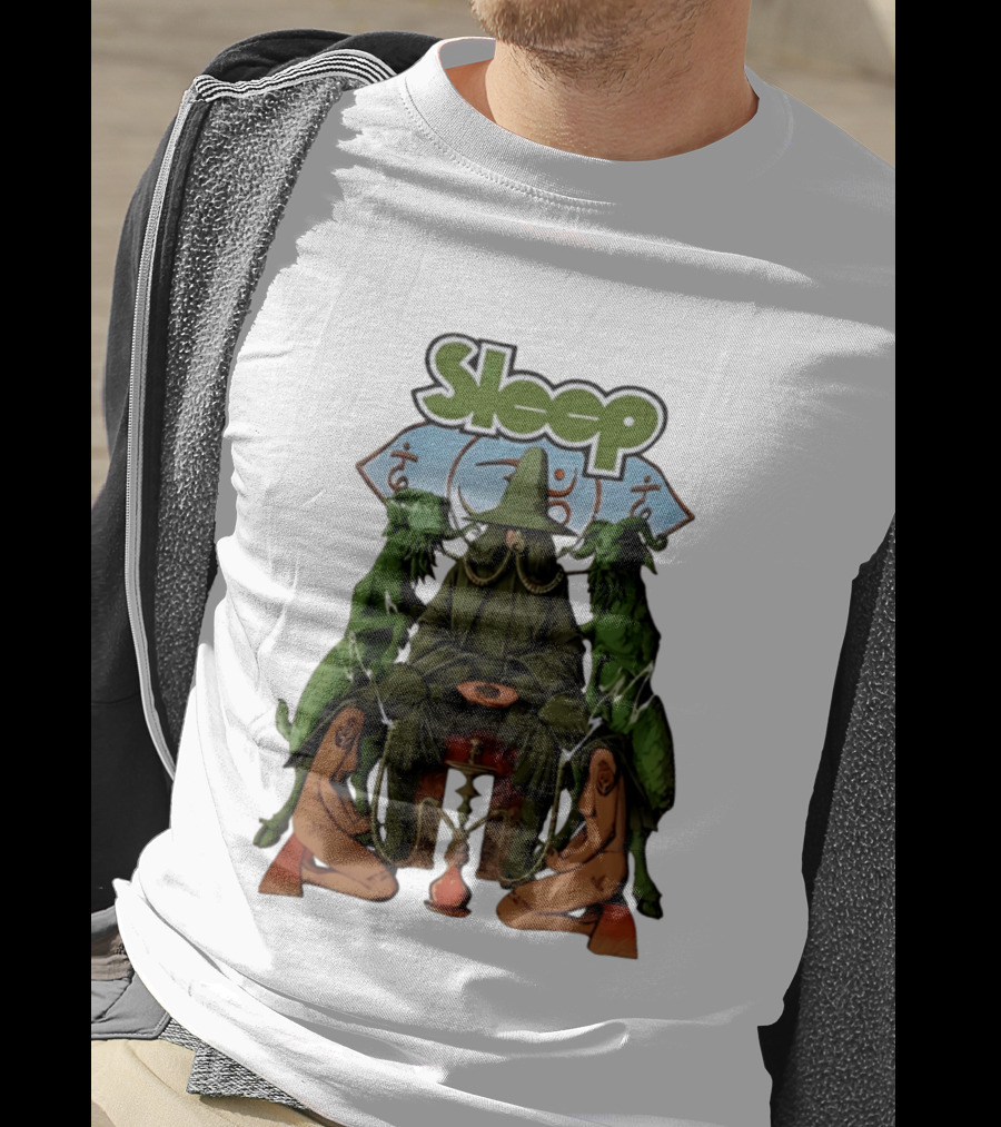 Sleep Band Wizard Hookah Goat Stoner Rock Psychedelic T-Shirt