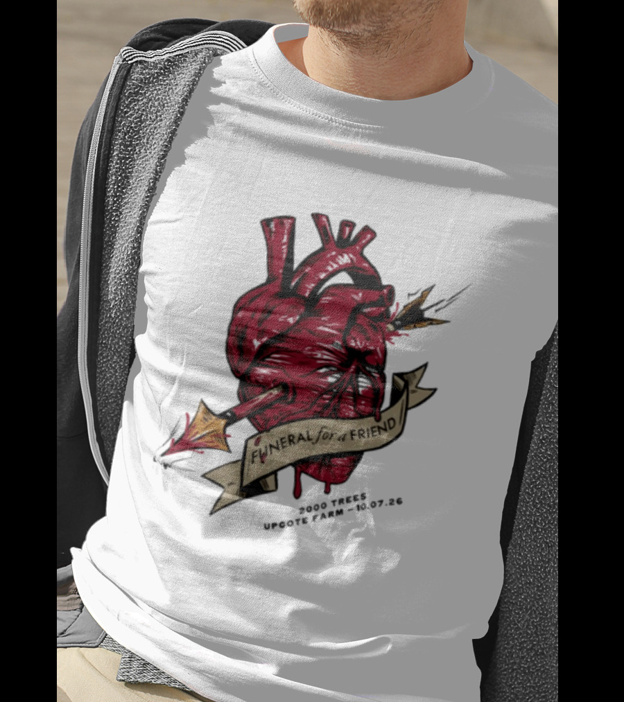 Funeral For A Friend Heart 2008 Those Upon Hope 25.02.08 T-Shirt