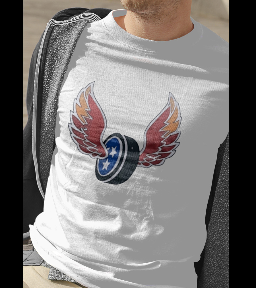 Tennessee Winged Puck Stars Hockey T-Shirt