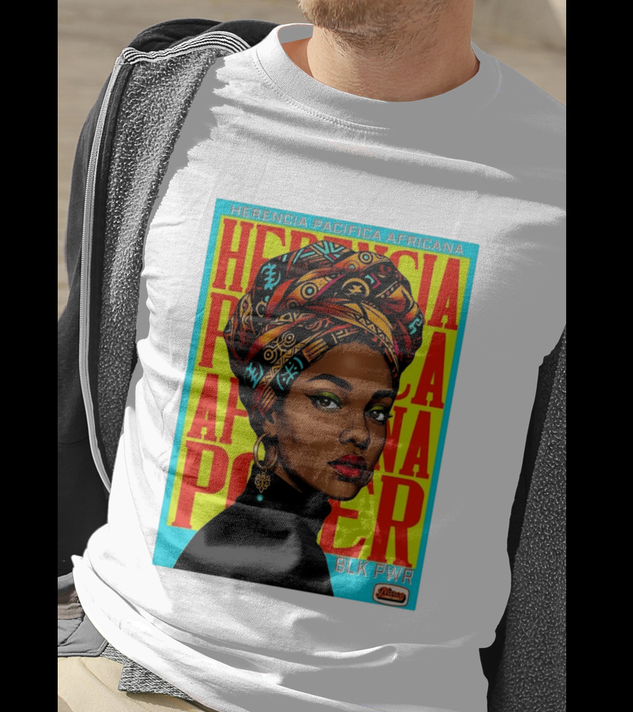 Herencia Pacifica Africana Power Blk Pwr Narez Wear T-Shirt