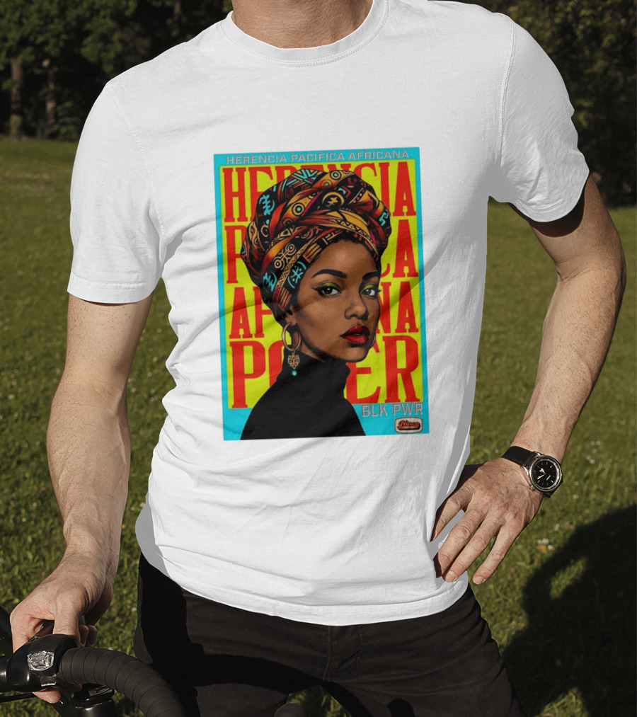 Herencia Pacifica Africana Power Blk Pwr Narez Wear T-Shirt
