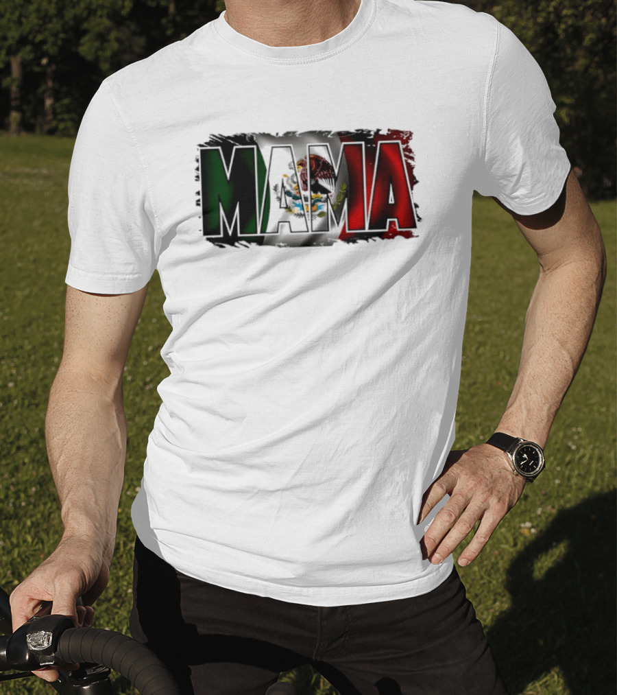 Mama Mexico Mexican Flag National Pride T-Shirt