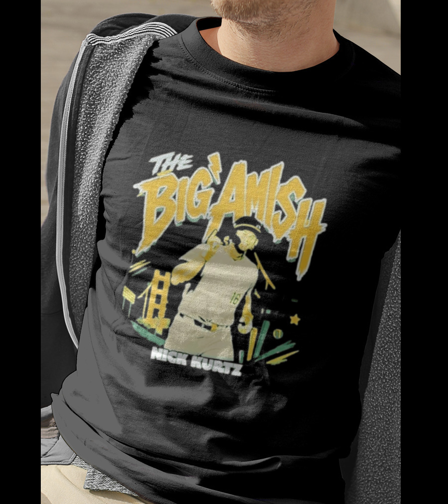 Nick Kurtz Athletics Baseball The Big Amish Sports T-Shirt