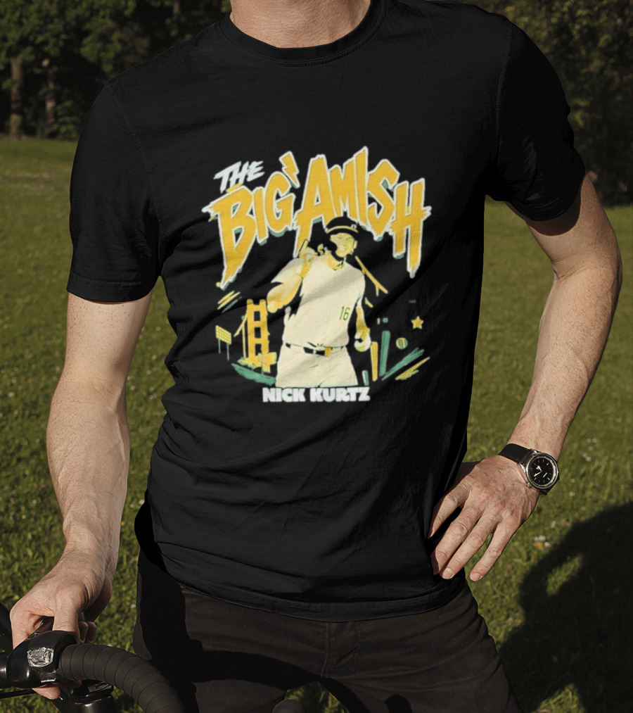 Nick Kurtz Athletics Baseball The Big Amish Sports T-Shirt