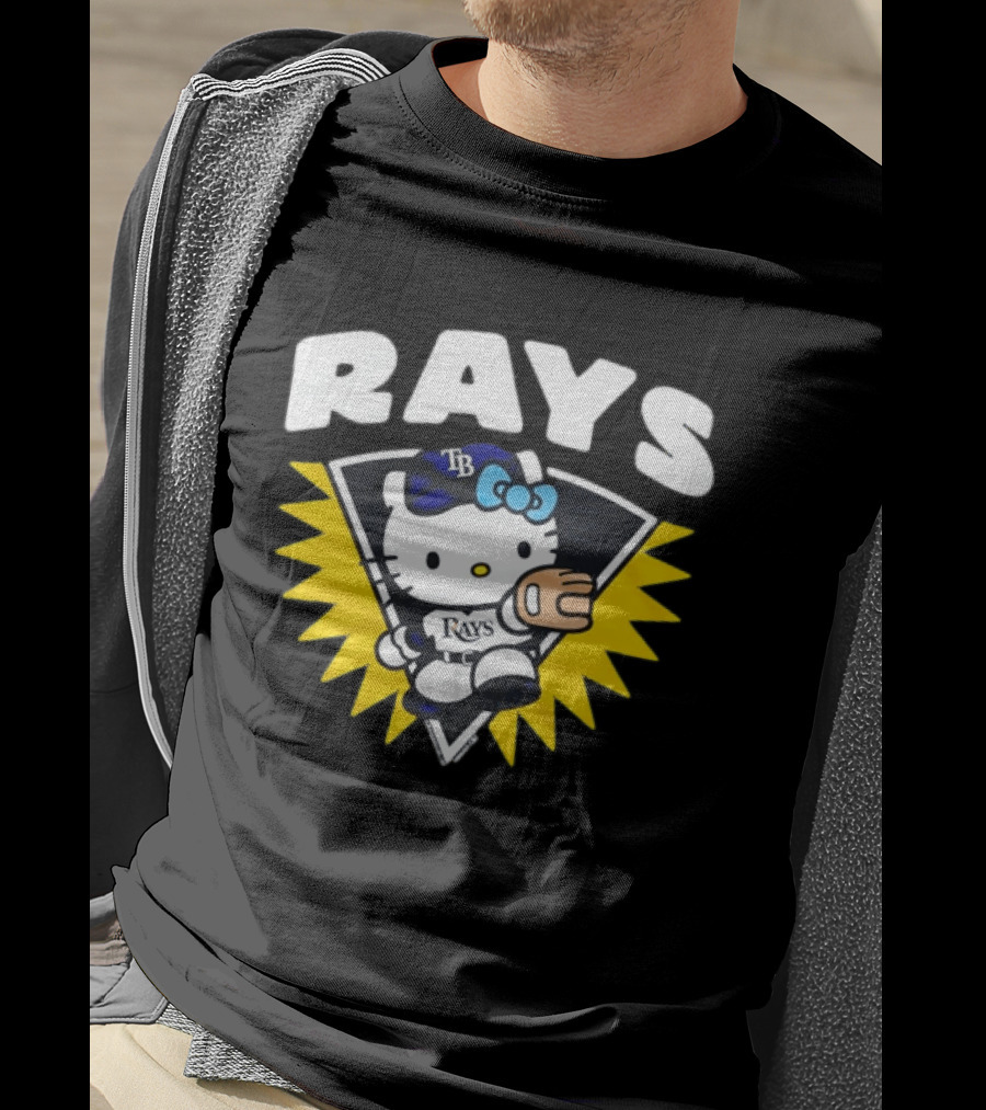 Hello Kitty Tampa Bay Rays Baseball Collaboration T-Shirt