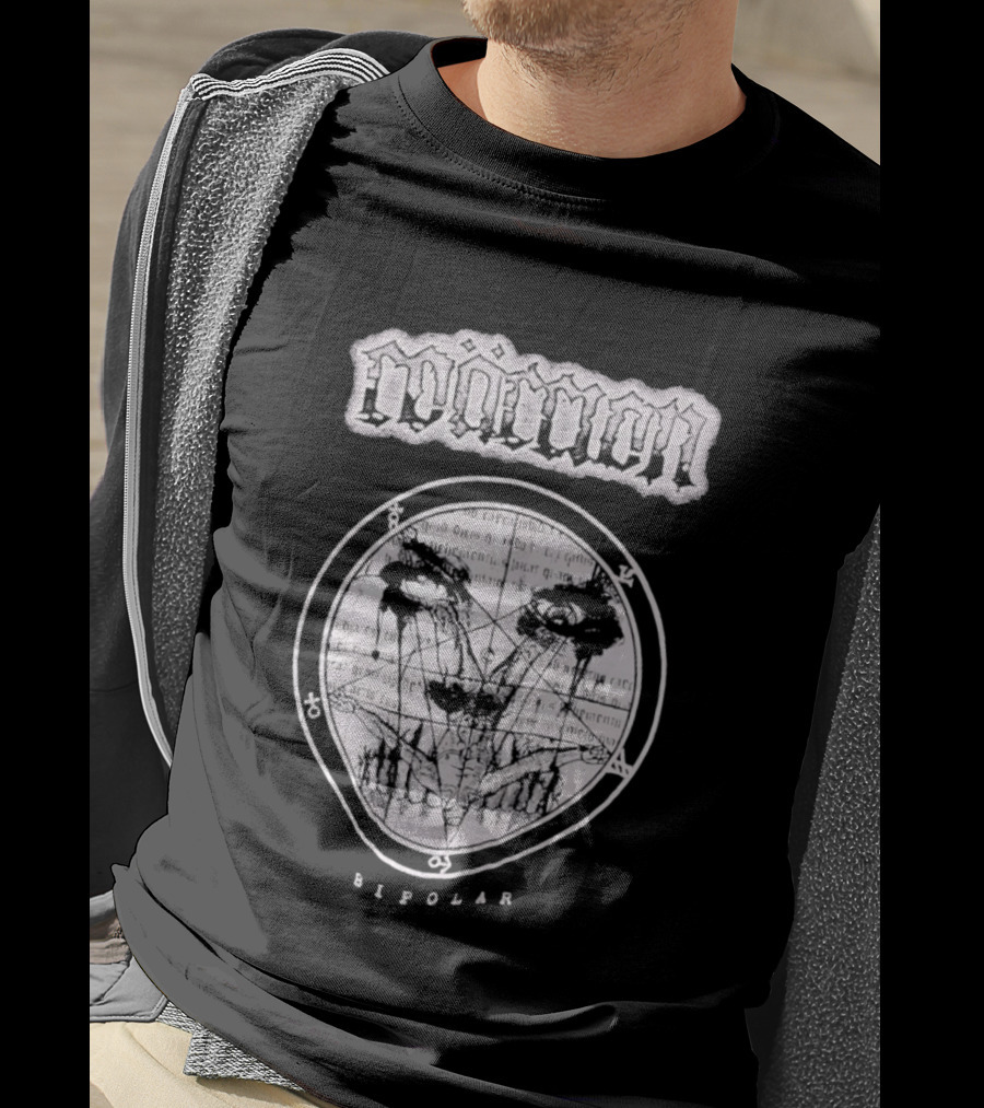 Moment Bipolar Occult Pentagram Gothic Metal Eyed T-Shirt