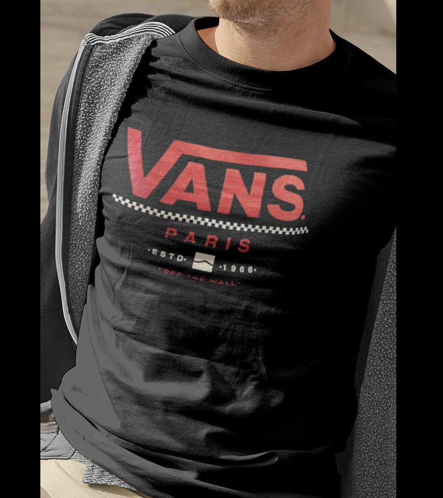 Vans Paris Estd 1966 Off The Wall T-Shirt