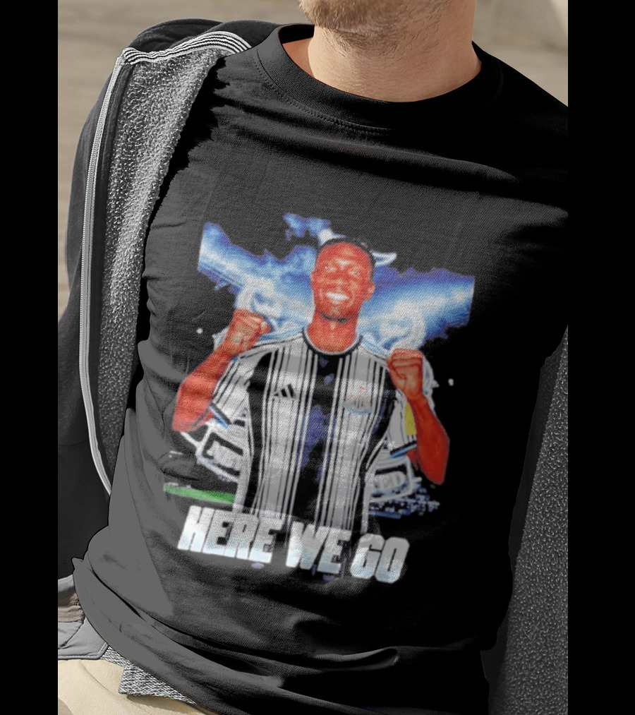 Aladji Bamba Newcastle United Here We Go T-Shirt
