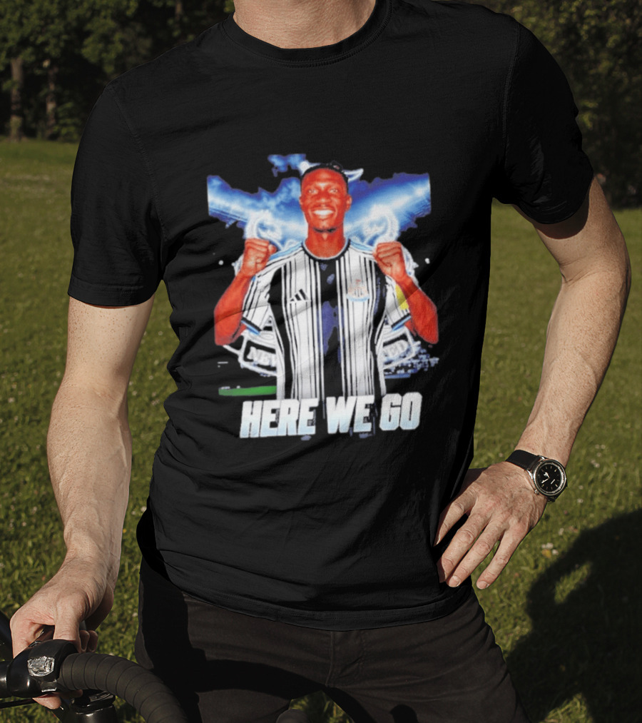 Aladji Bamba Newcastle United Here We Go T-Shirt