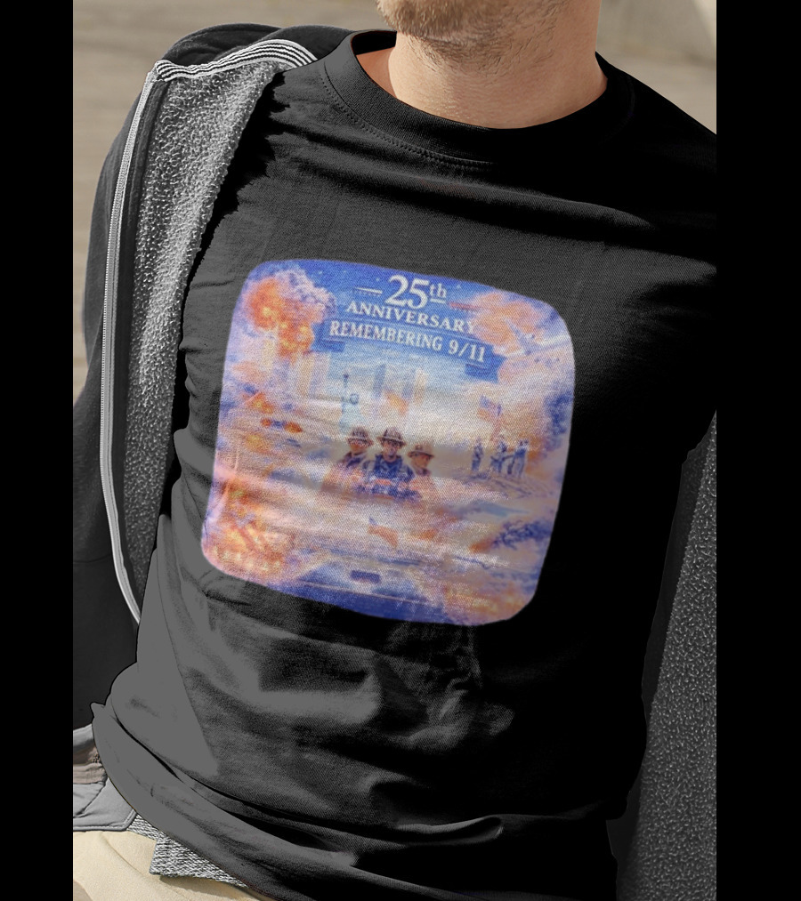 25th Anniversary Remembering 9/11 Memorial 2001 2026 Never Forget America T-Shirt