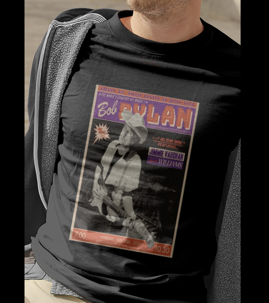 Bob Dylan July 24 2026 Vienna Virginia Filene Center Wolf Trap Jimmie Vaughan Lucinda Williams Concert T-Shirt