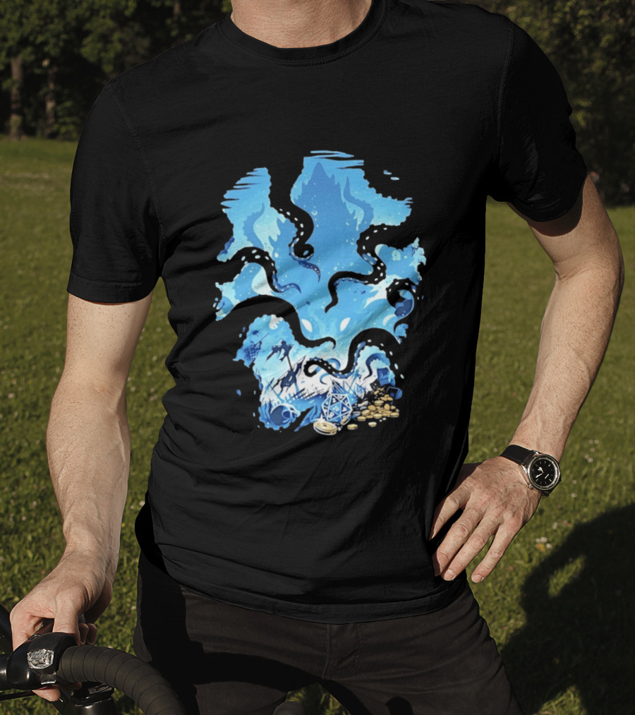 Dungeons And Dragons Kraken Nautical Sea Creature RPG Fantasy T-Shirt