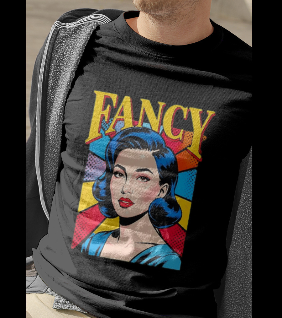 Fancy Pop Art Comic Woman T-Shirt