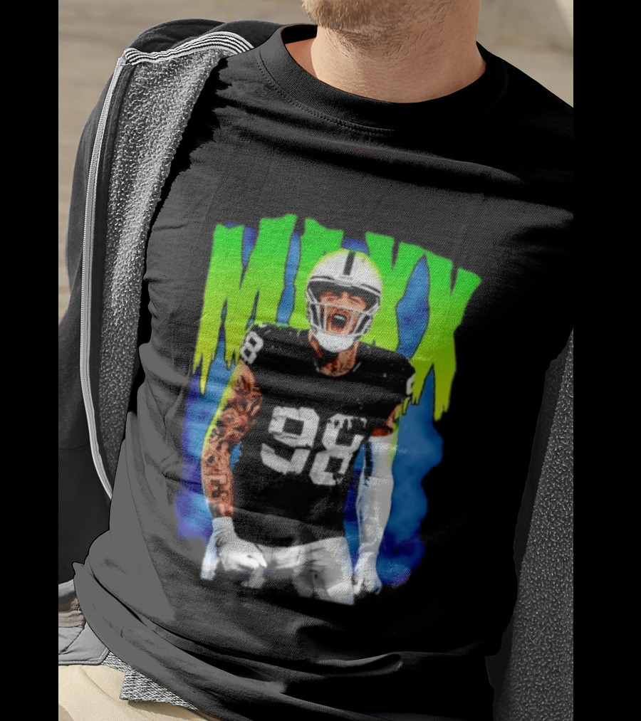 Maxx Crosby 98 Las Vegas Raiders Football Player Jersey T-Shirt