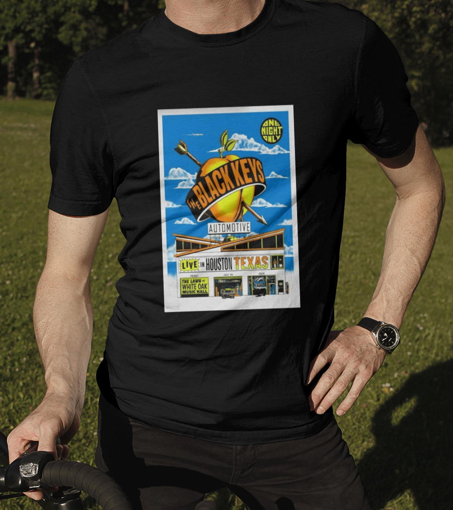 The Black Keys Live Houston Texas July 24 2026 One Night Only White Oak Music Hall T-Shirt