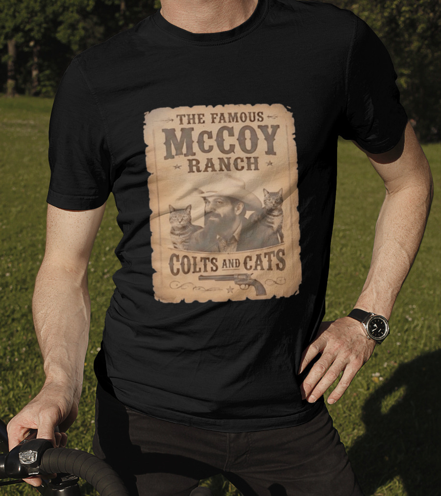 The Famous McCoy Ranch Colts And Cats Wild West Nostalgia T-Shirt