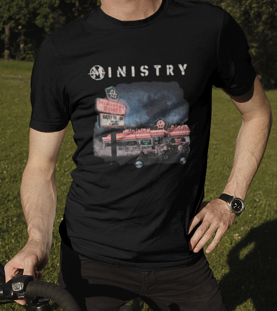Ministry Store Hate To Go Diner Black Ministry Diner 13 Haze T-Shirt