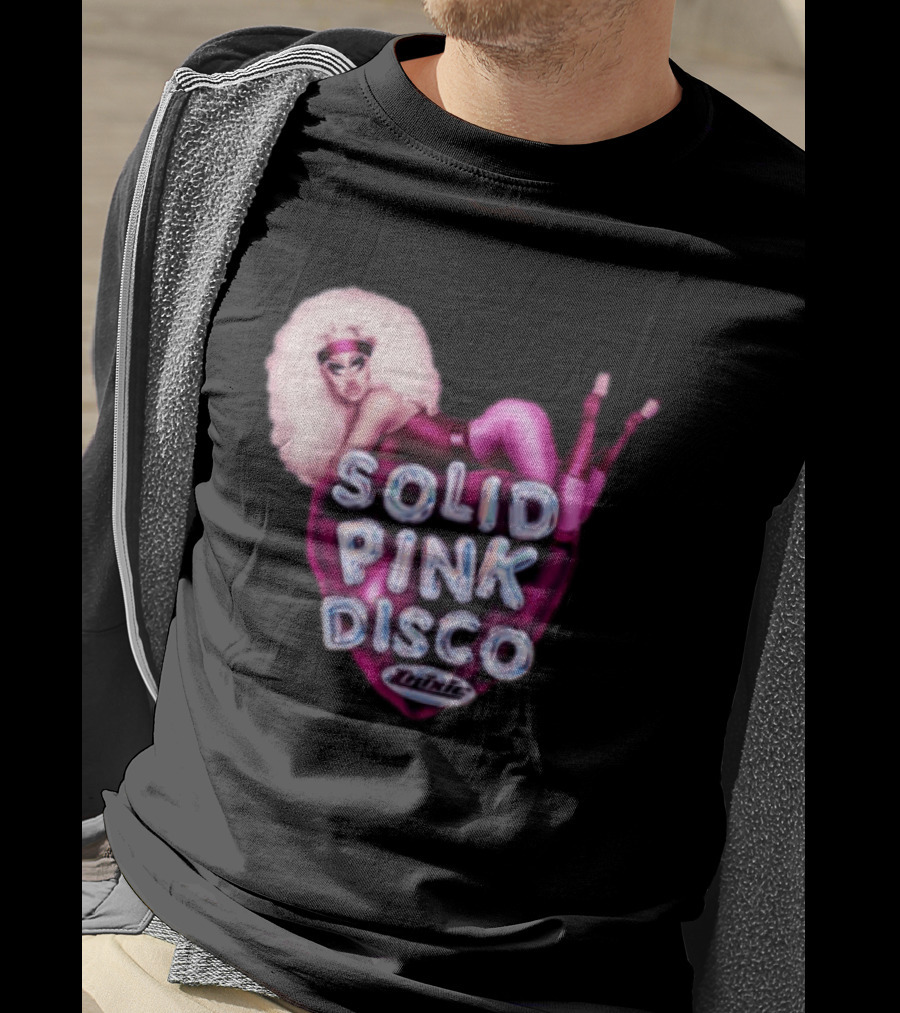 Trixie Mattel Solid Pink Disco Balloon Heart T-Shirt