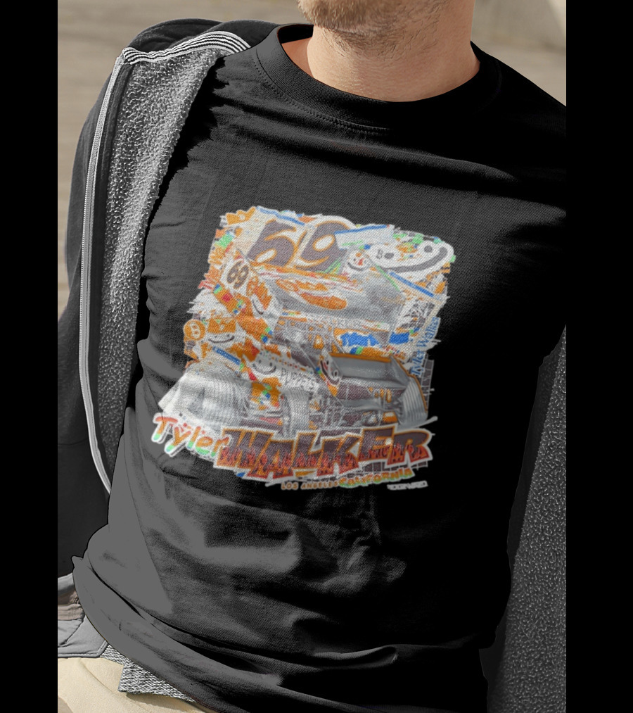 Tyler Walker No69 Sprint Car Puppets Los Angeles California T-Shirt
