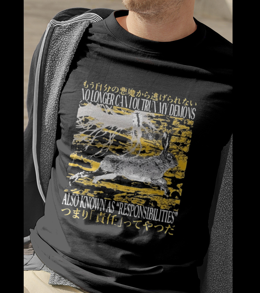 No Longer Can I Outrun My Demons Also Known As Responsibilities T-Shirt