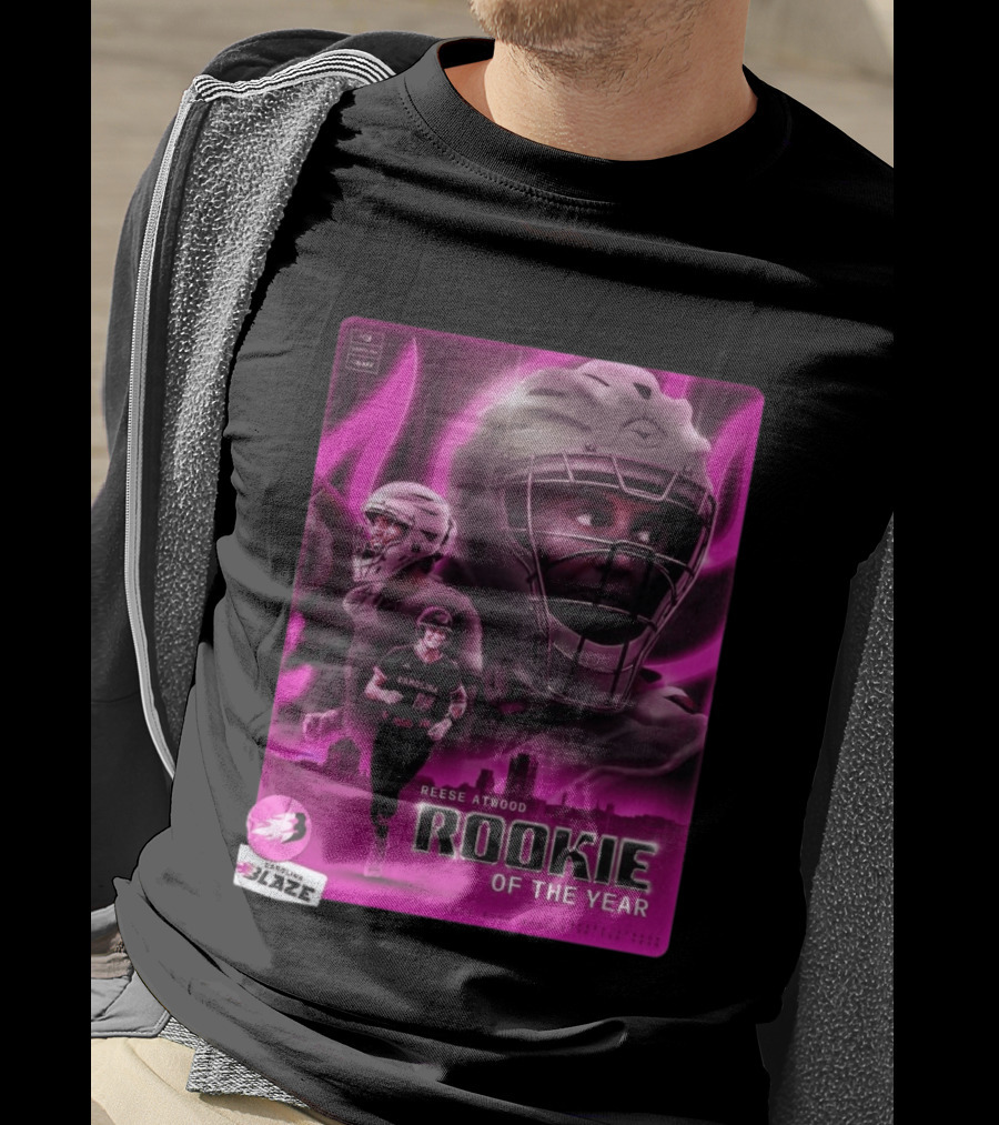 Reese Atwood Rookie Of The Year 2026 Carolina Blaze AUBL Rookie Of The Year T-Shirt