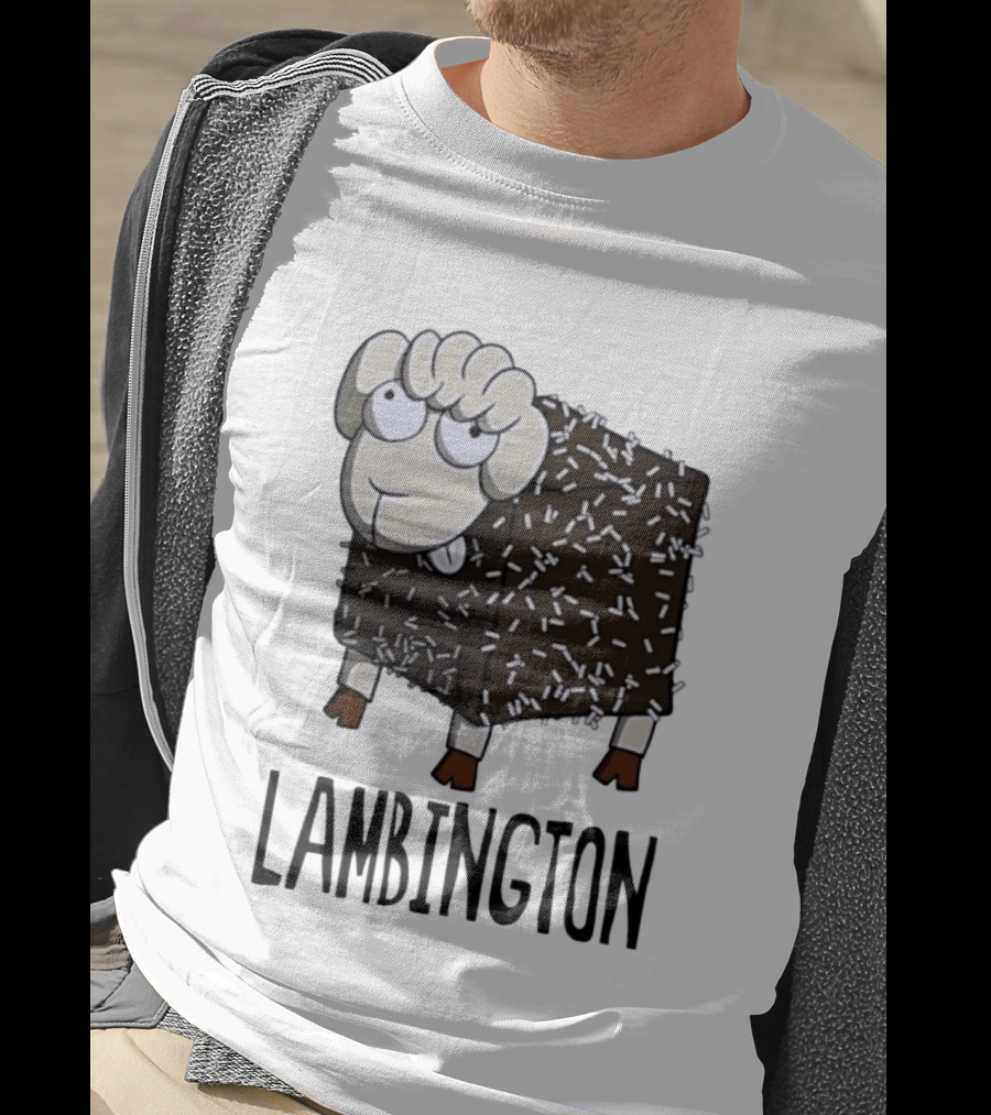 Lambington Sheep Treat Food Pun T-Shirt