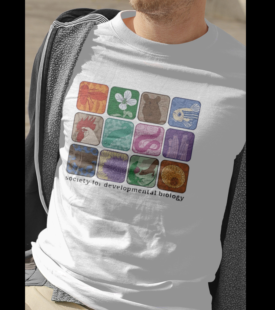 Society For Developmental Biology Organism Insect Flower Rodent Fish Chicken Worm Frog Cells T-Shirt