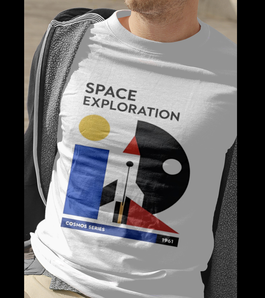 Space Exploration 1961 Cosmos Series Retro Geometric T-Shirt