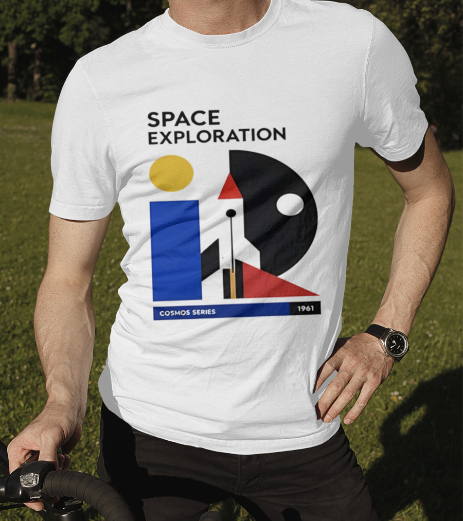 Space Exploration 1961 Cosmos Series Retro Geometric T-Shirt