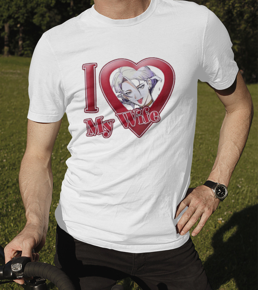 I Love My Wife Anime Heart Waifu T-Shirt