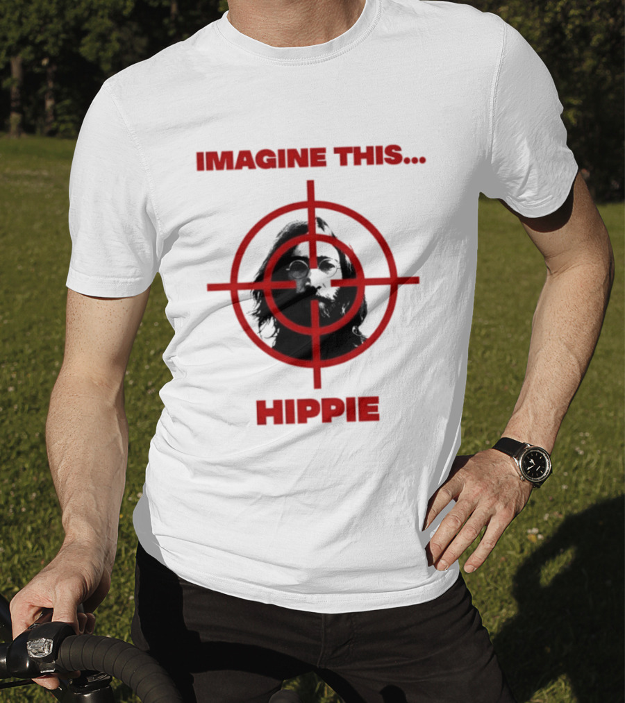 Imagine This Hippie With Target Overlay T-Shirt