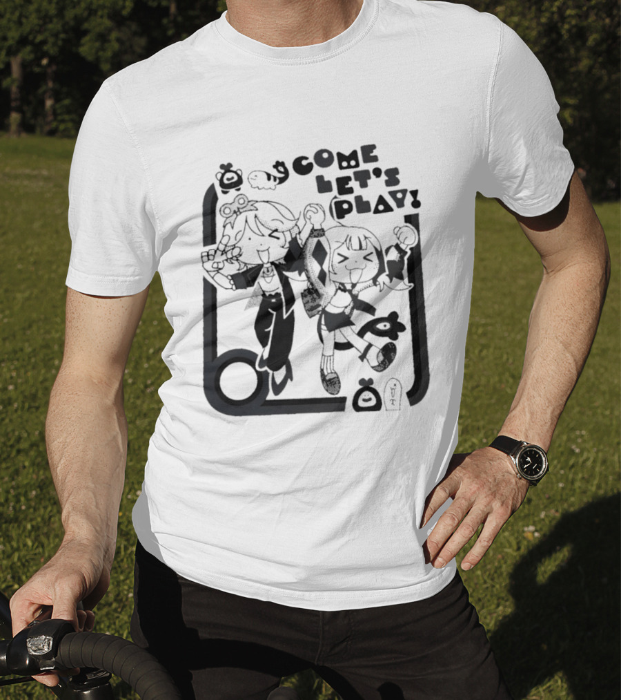 Tsukasa Tenma Emu Otori Project Sekai Come Let's Play Fun T-Shirt