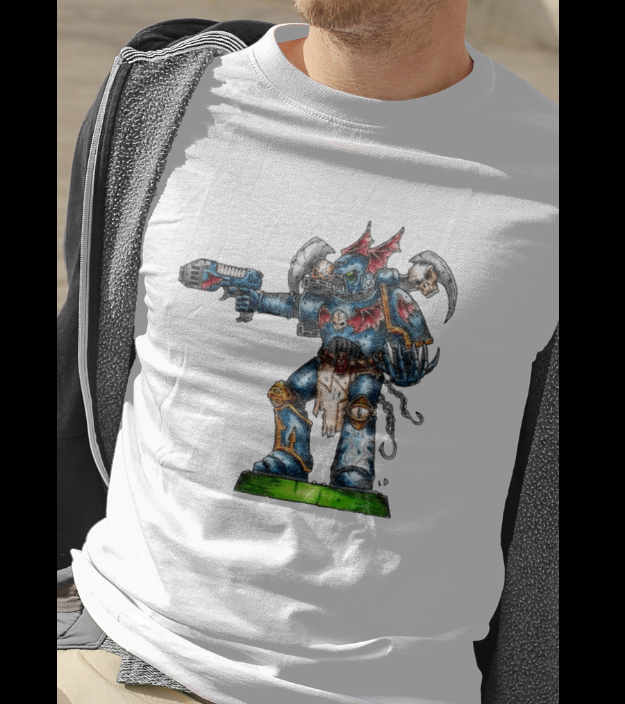 Warhammer 40K Night Lords Chaos Space Marine By Niklas Wistedt T-Shirt