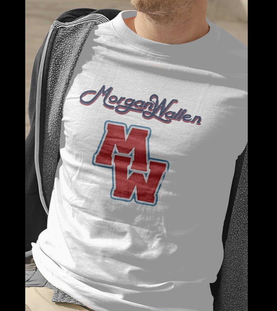 Morgan Wallen MW Bold Red Letters Country Music T-Shirt