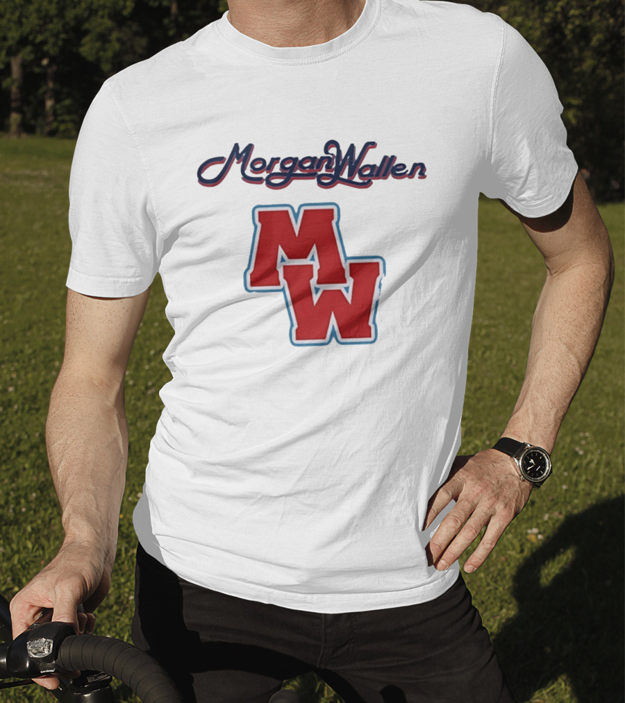Morgan Wallen MW Bold Red Letters Country Music T-Shirt
