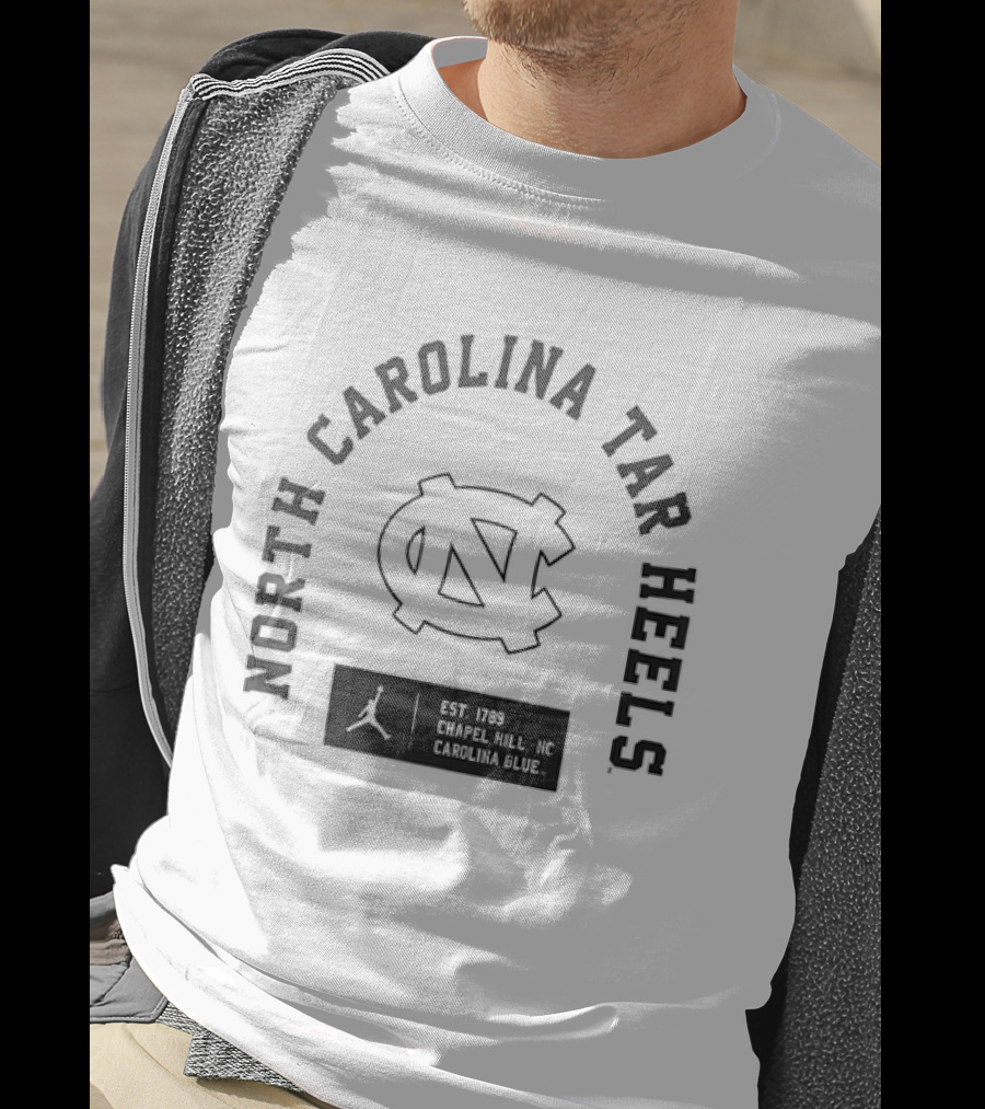North Carolina Tar Heels NC Jordan Brand Carolina Blue Chapel Hill Est 1789 T-Shirt