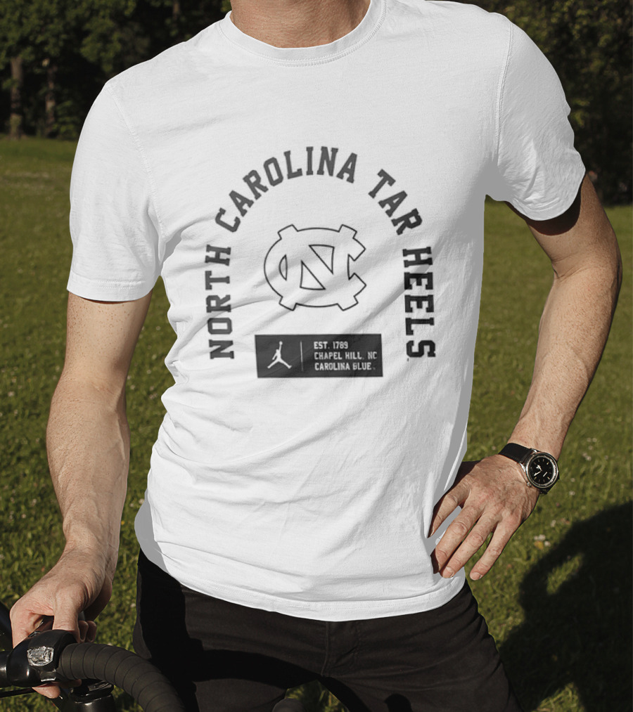 North Carolina Tar Heels NC Jordan Brand Carolina Blue Chapel Hill Est 1789 T-Shirt