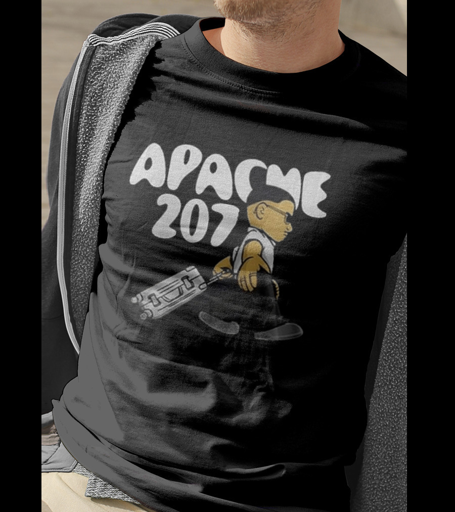 Apache 207 Arena Tour 2026 Zusatzshows Limited Edition Black Cartoon T-Shirt