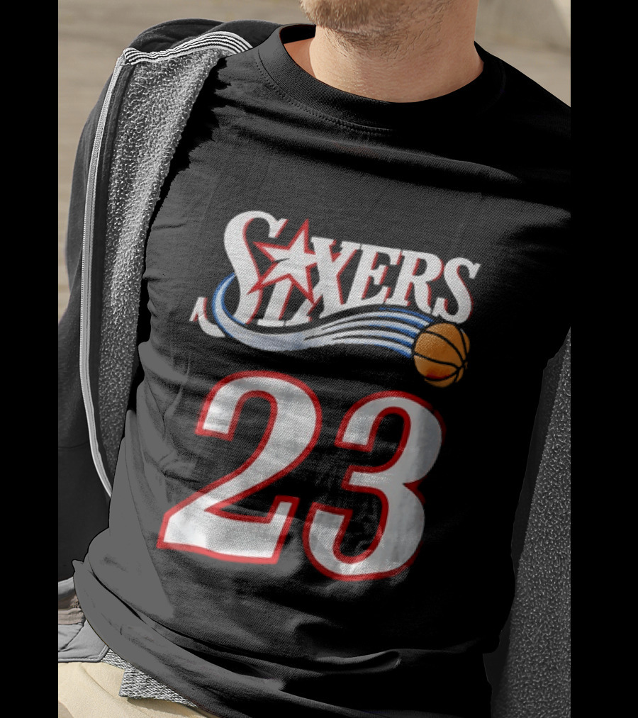 Philadelphia 76ers Number 23 Sixers Basketball Jersey T-Shirt