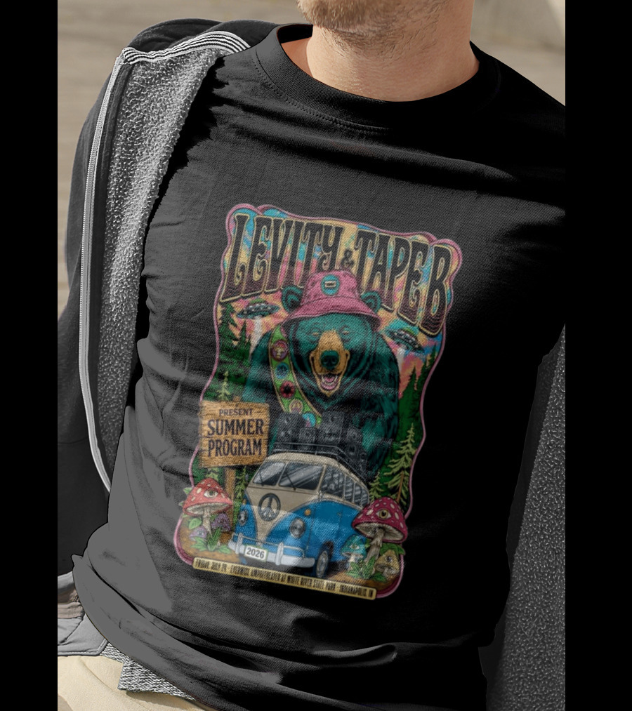 Levity & Tape B Present Summer Program 2026 White River State Park Indianapolis T-Shirt