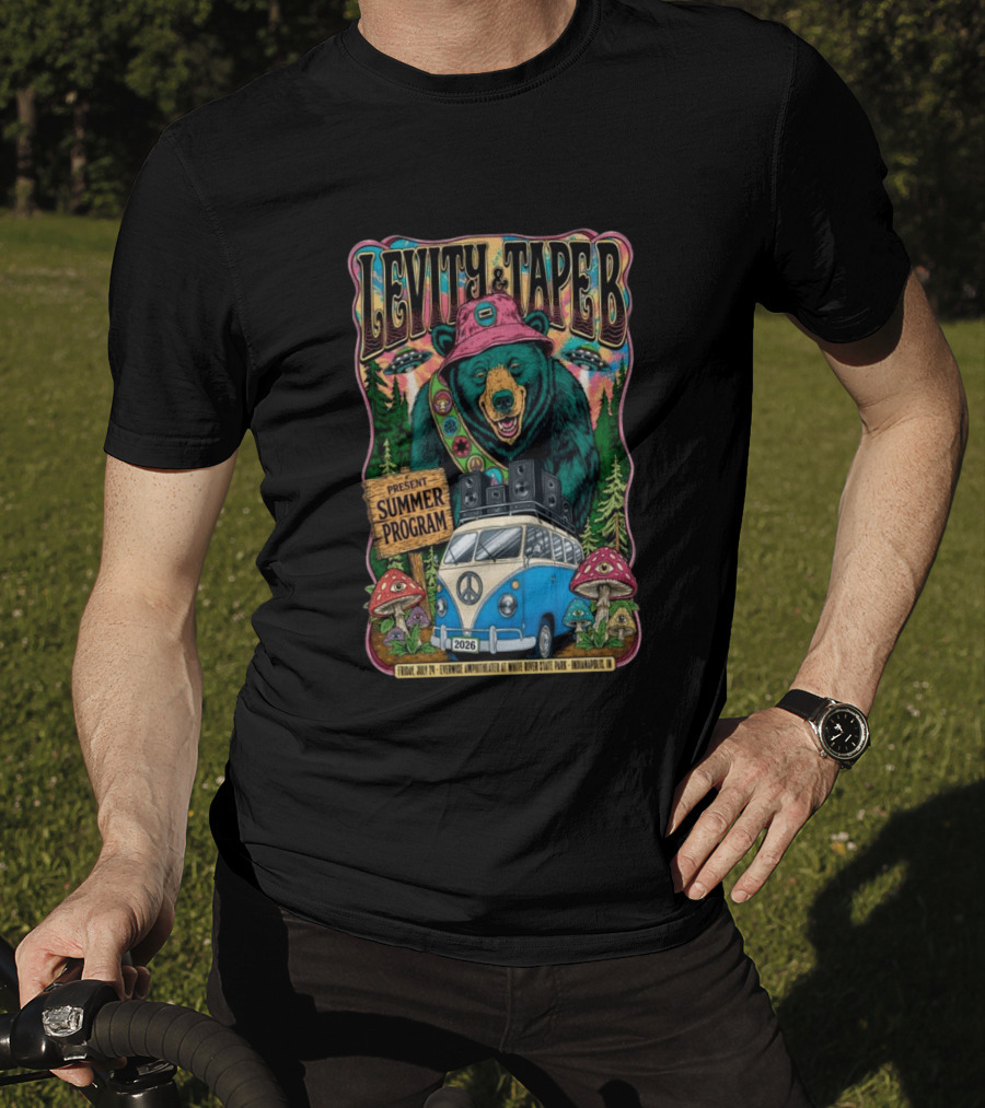 Levity & Tape B Present Summer Program 2026 White River State Park Indianapolis T-Shirt