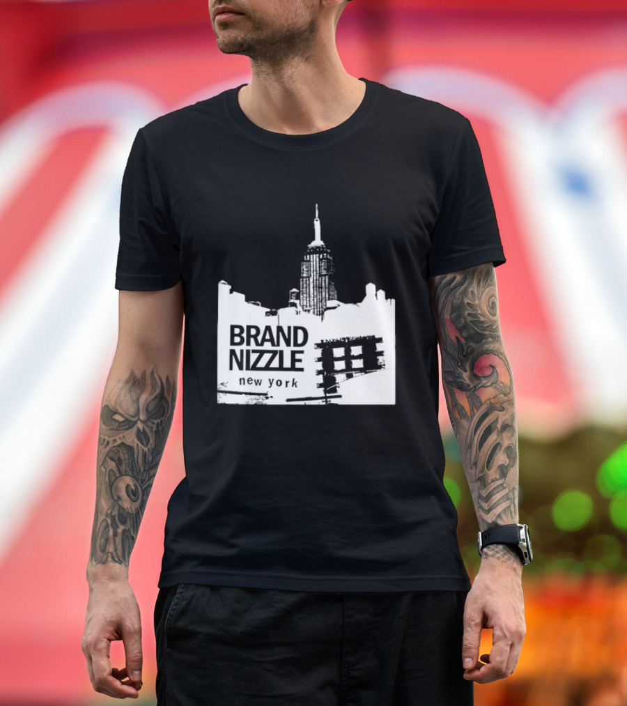 BRAND NIZZLE New York Empire State Building Skyline T-Shirt