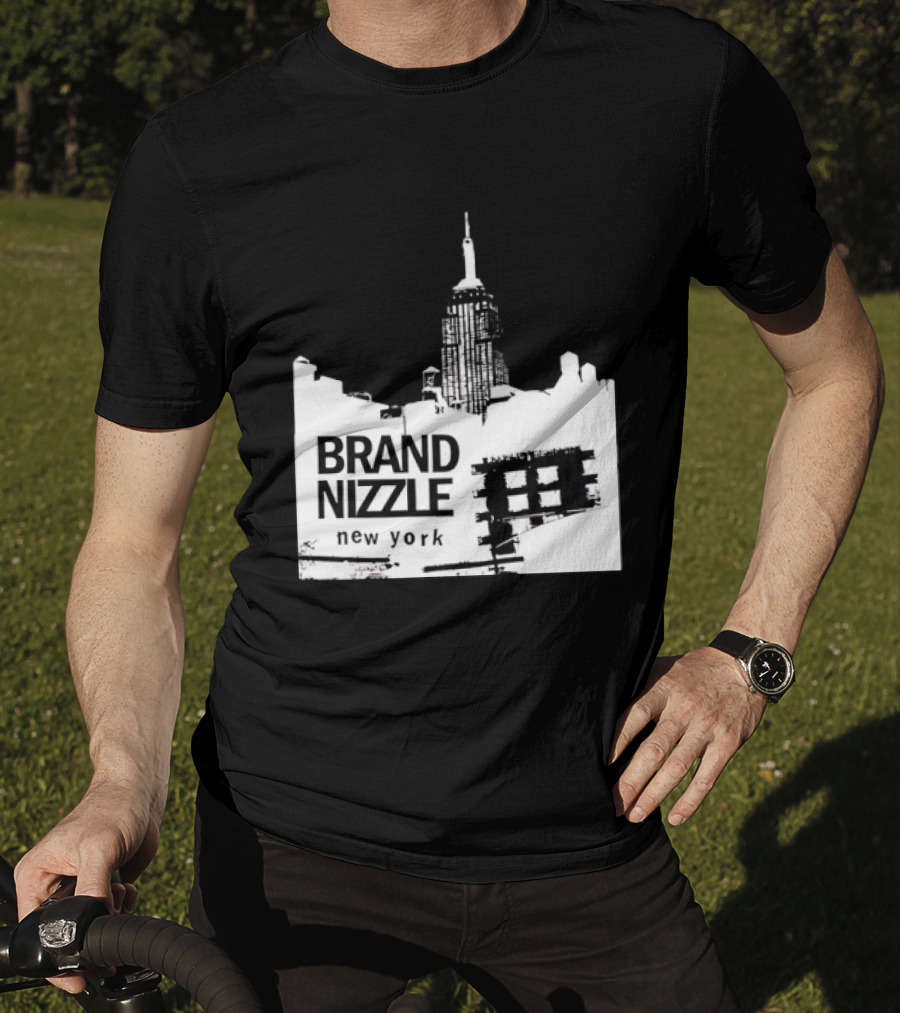 BRAND NIZZLE New York Empire State Building Skyline T-Shirt
